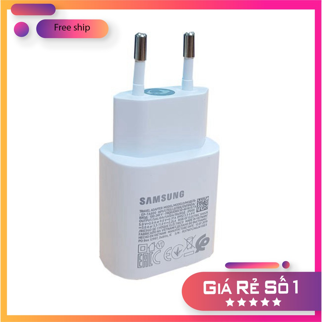 Bộ Sạc cap siêu nhanh 25w samsung galaxy note10 plus/Note10/Note20/Note20Plus/sạc nhanh 25w chính hãng giá rẻ nhất