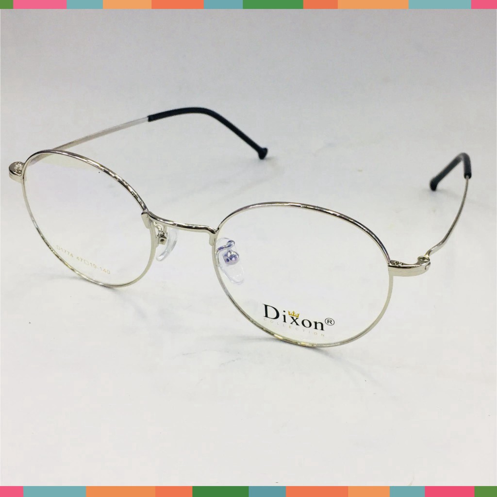Gọng kính kim loại Dixon titanium - mắt tròn thời trang ( nhận cắt mắt cận , viễn , loạn )