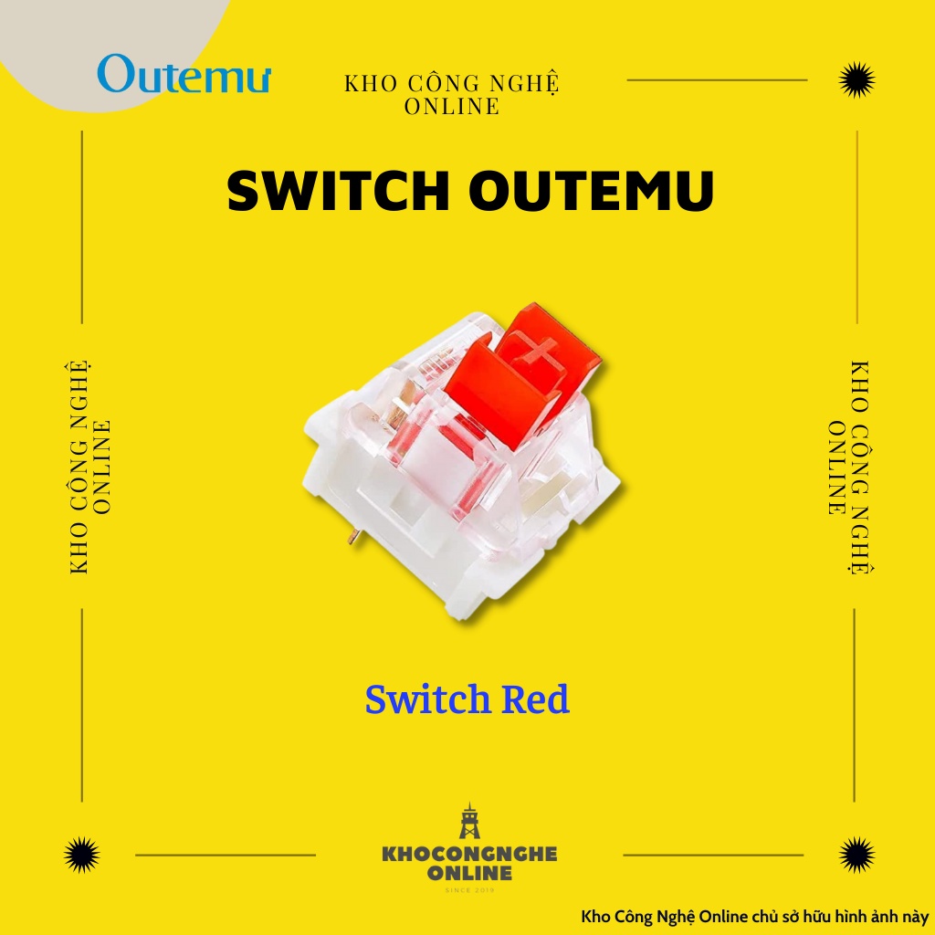 Combo 10 Switch Outemu cho bàn phím cơ (chân đồng nhỏ dùng cho các bàn phím hotswap trên thị trường hiện nay)