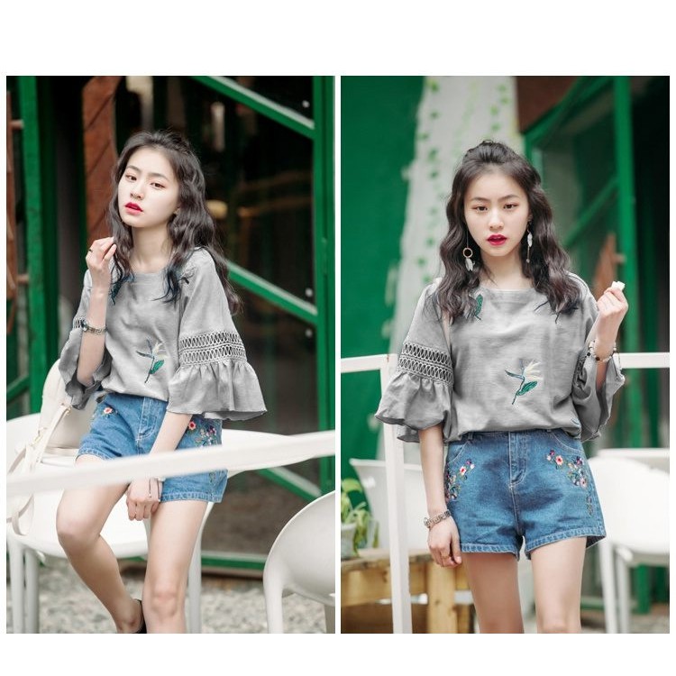 Áo thun nữ tay xòe đẹp mắt  - A10