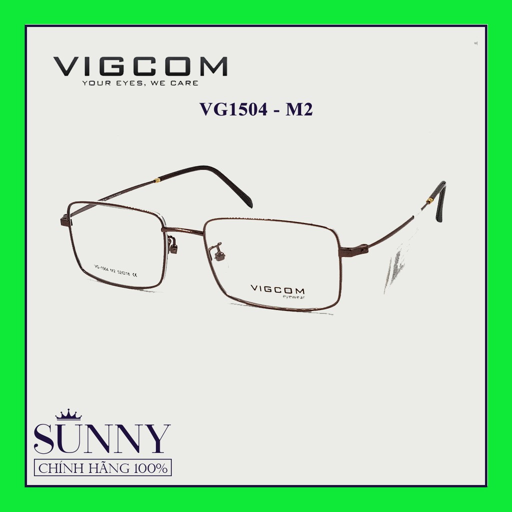 Gọng kính thời trang Vigcom VG1504 (9 mẫu) chính hãng, thiết kế dễ đeo bảo vệ mắt