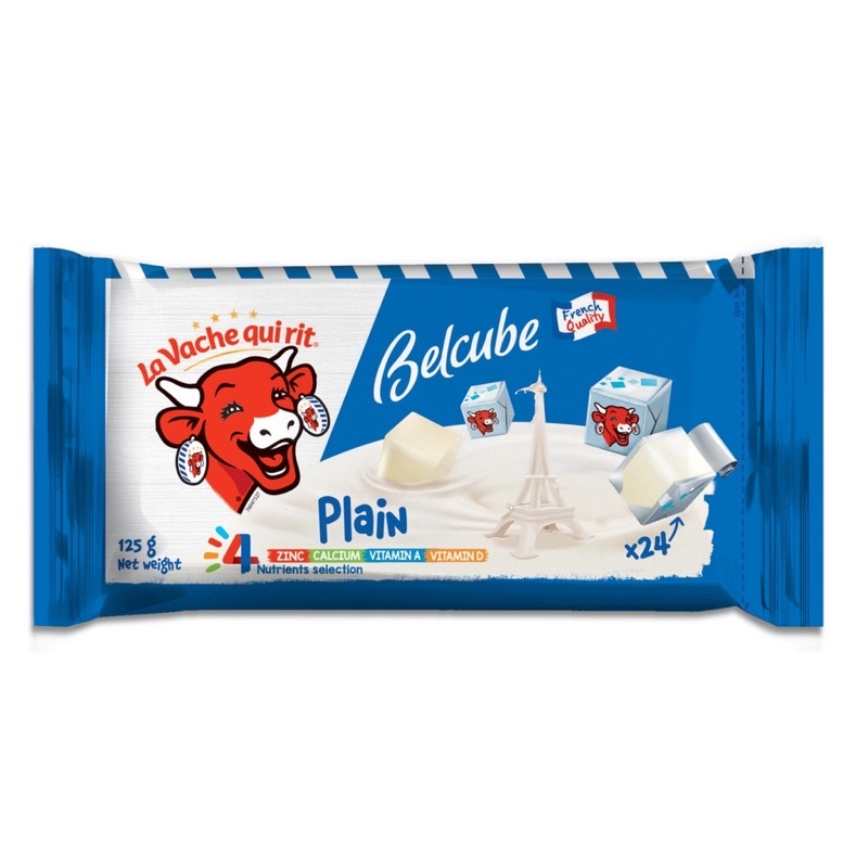 Phô Mai Vuông Belcube - Vị Truyền Thống 125g (24 viên)
