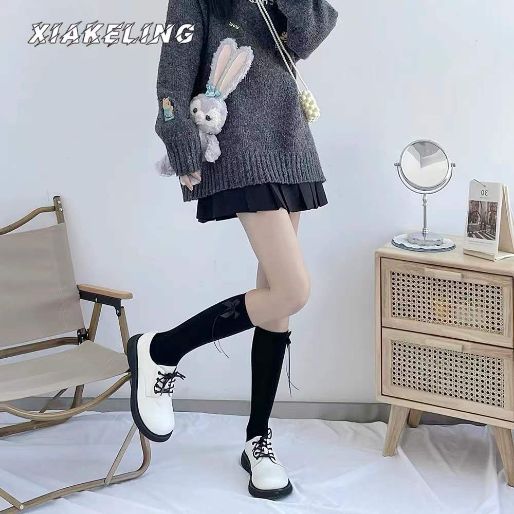 Vớ lolita phối nơ dài đến bắp chân dễ thương cho phụ nữ