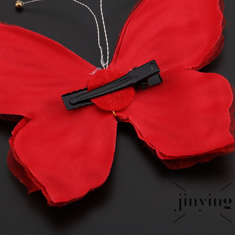 GETNOIVAS Kẹp tóc hình bướm đính đá pha lê xinh xắn cho nữ