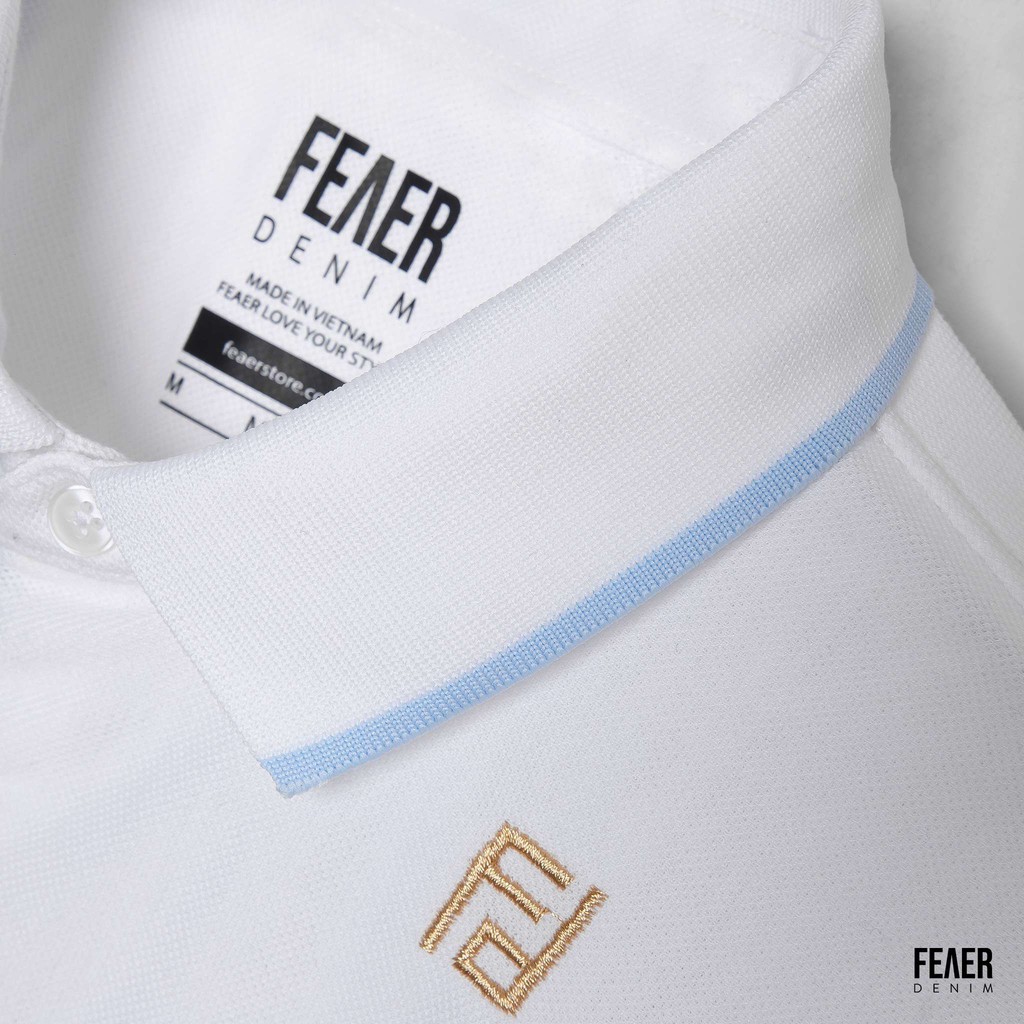 Áo thun nam Polo cổ bẻ FEAER PATTERN chất Cotton mát mẻ, co dãn - FEAER DENIM