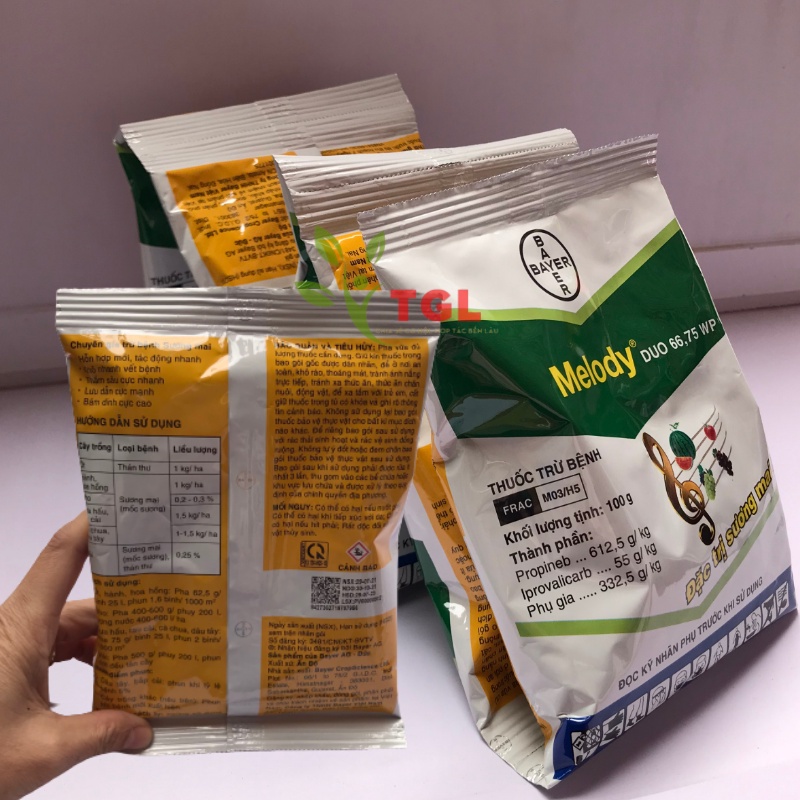 Thuốc trừ bệnh Melody, DUO 66.75wp- Gói 100gr- Sương Mai, Thán Thư