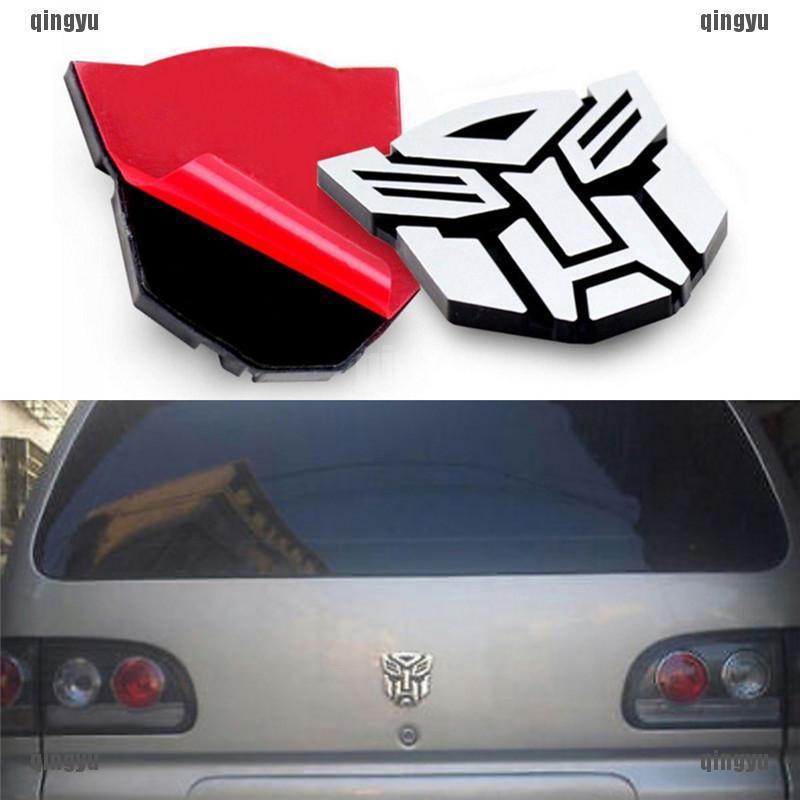 Decal dán xe hơi biểu tượng robot biến hình biểu tượng 3D