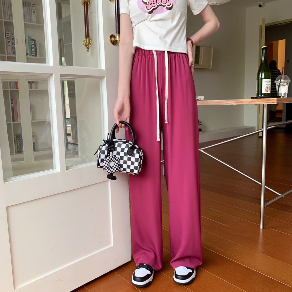 Quần ống rộng Lưng Cao Tôn Dáng Thời Trang Hè Cho Nữ
