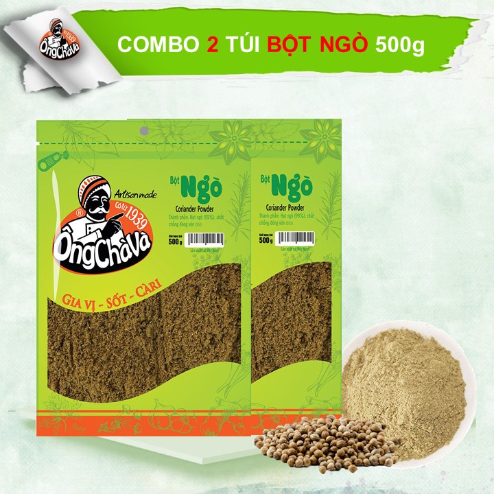 2 Túi Bột Ngò Ông Chà Và 500g (Coriander powder)