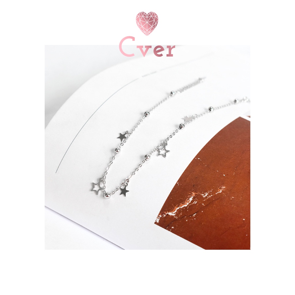 Lắc chân bạc Cver Silver S925 thiết kế ngôi sao nhẹ nhàng, nữ tính LC-E108