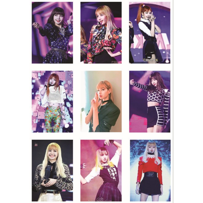 Lomo card ảnh BLACKPINK LISA on stage Full 54 ảnh