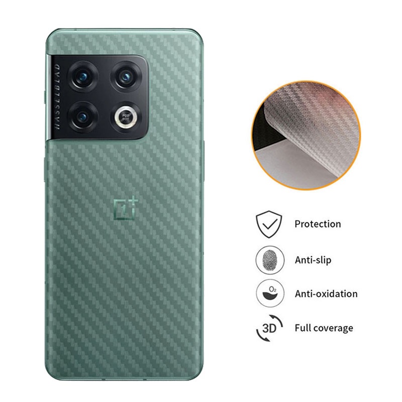 Miếng Dán Lưng Sợi Carbon 3D Cho OnePlus 10 Pro Nord CE 2 Lite 5G 9 8 7 Pro 9RT 8T 7T 6T