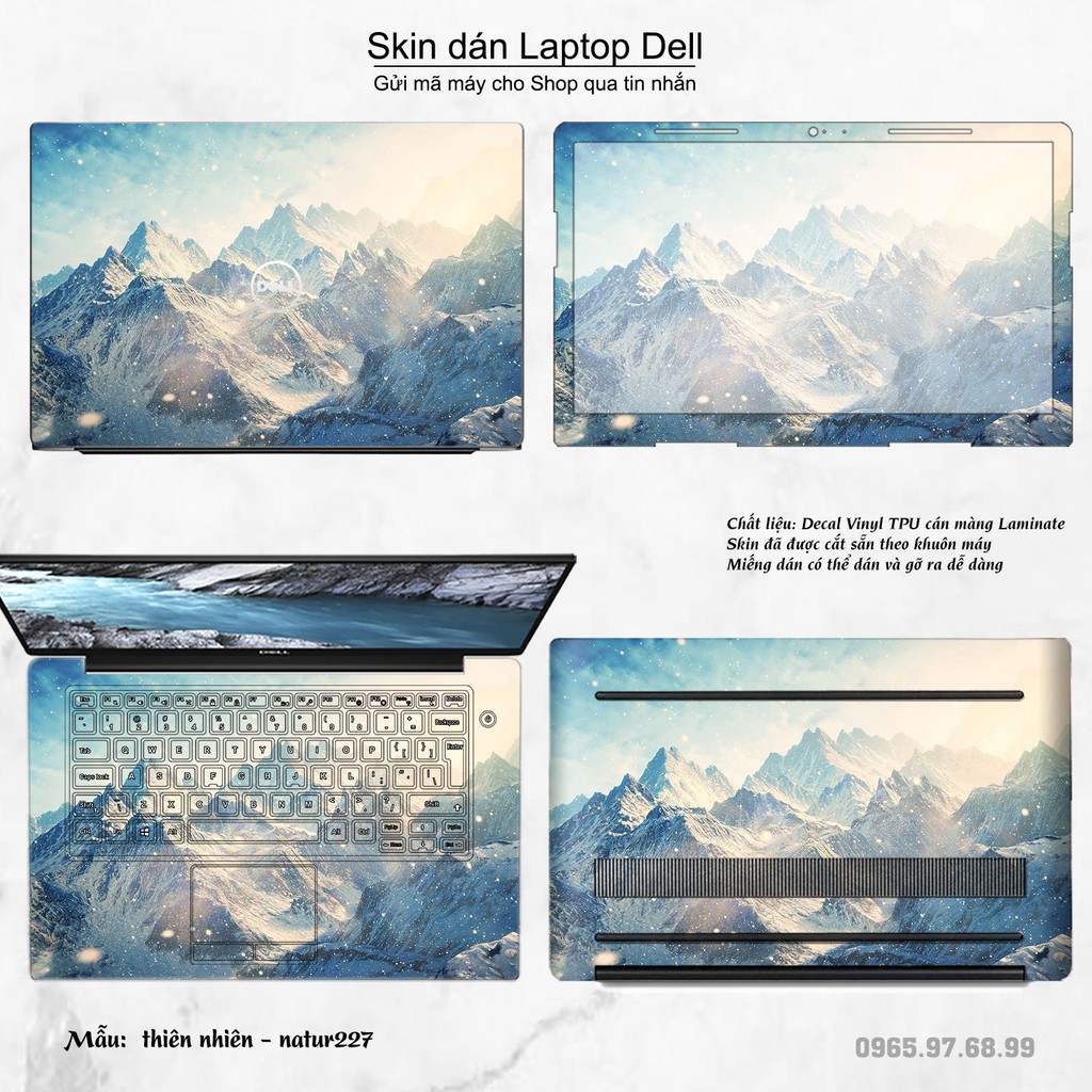 Skin dán Laptop Dell in hình thiên nhiên nhiều mẫu 9 (inbox mã máy cho Shop)