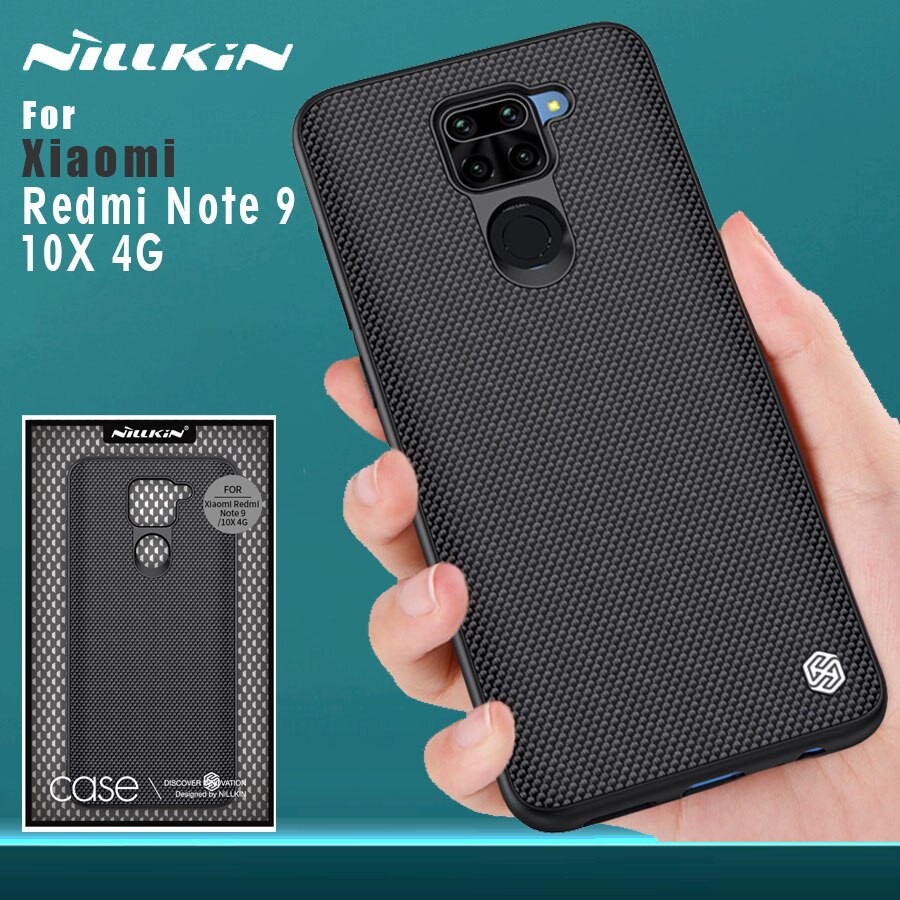 Ốp lưng Xiaomi Redmi Note 9S/Redmi Note 9 Pro/Redmi Note 9/Redmi 10x 4G hiệu Nillkin Textured mặt lưng vải, viền mềm