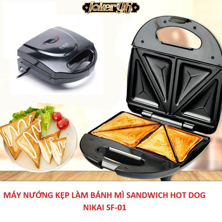 Máy Kẹp, Ép Bánh Mì Sandwich Gia Đình Siêu Tiện Ích