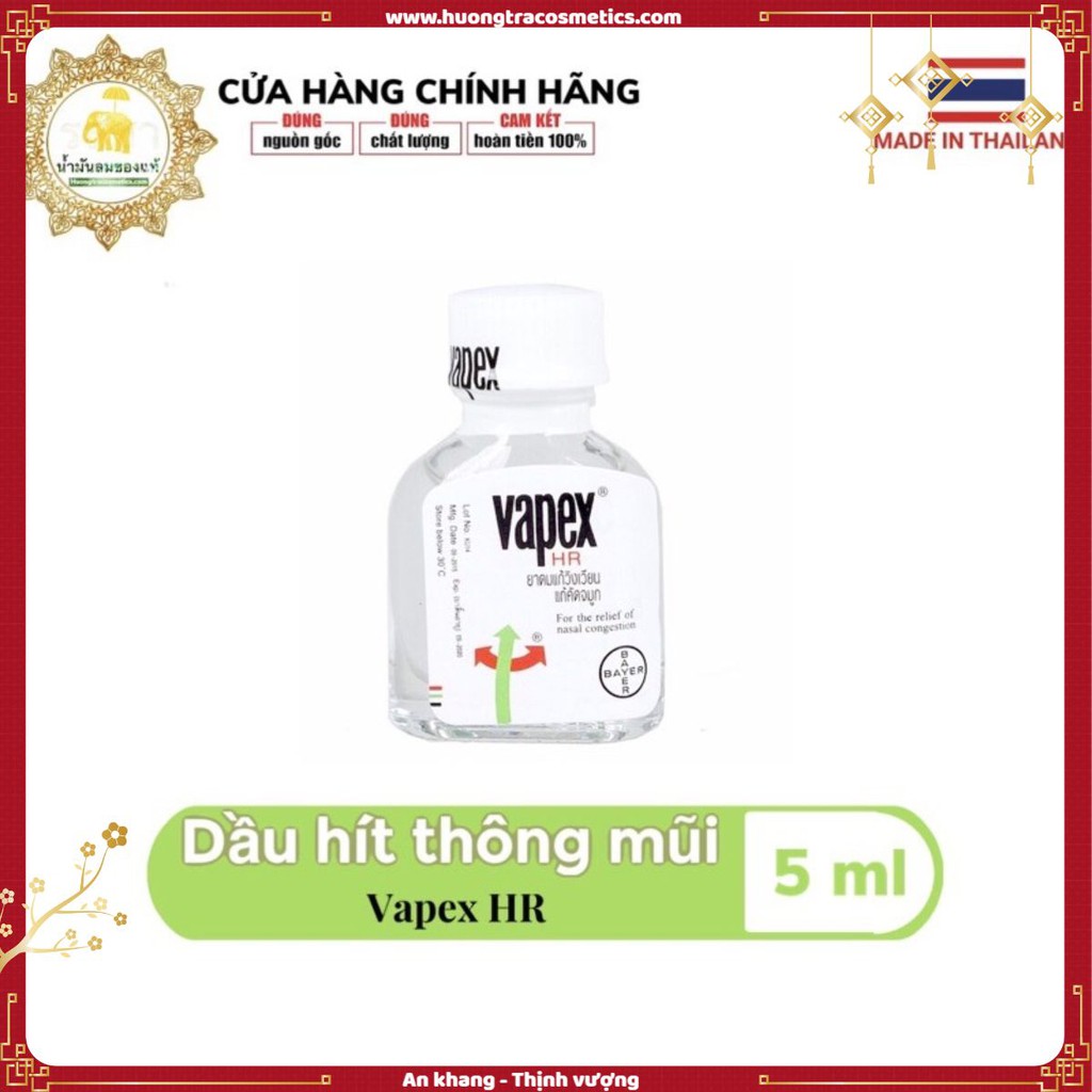 Dầu hít hỗ trợ trị viêm xoang VAPEX 5ml