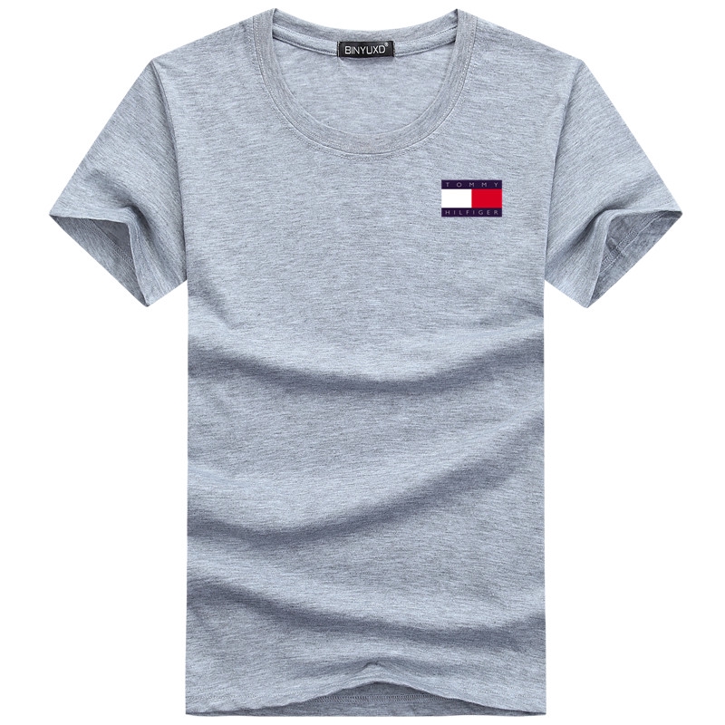 Áo Thun Tay Ngắn Cổ Tròn Dáng Rộng Vải Cotton In Chữ Nhiều Màu Sắc Thời Trang Cho Cặp Đôi S~5XL
