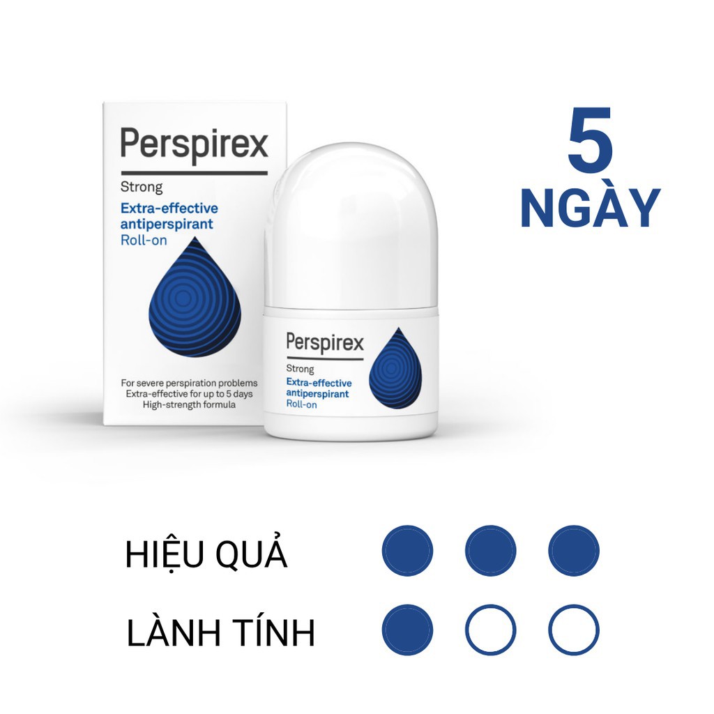 Lăn Khử Mùi Perspirex Roll-On 20ml Giúp Khử Mùi Và Ngăn Tiết Mồ Hôi Hiệu Quả