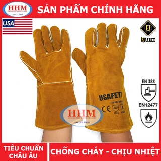 Găng tay da thợ hàn Usafety