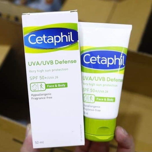 Kem chống nắng cetaphil UVA/UVB Defence SPF50+ 50ml