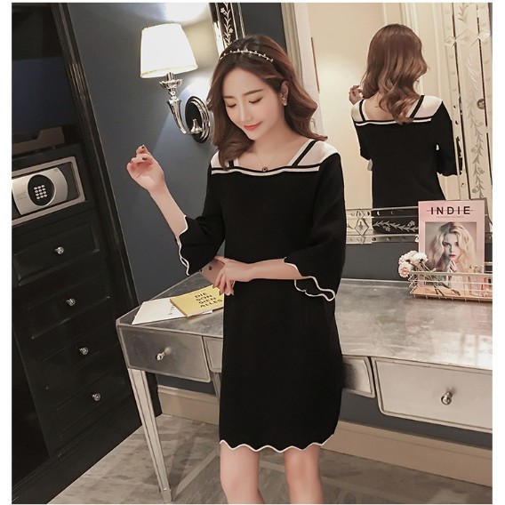 Váy len cao cấp tay lỡ cam kết không xù, bai
