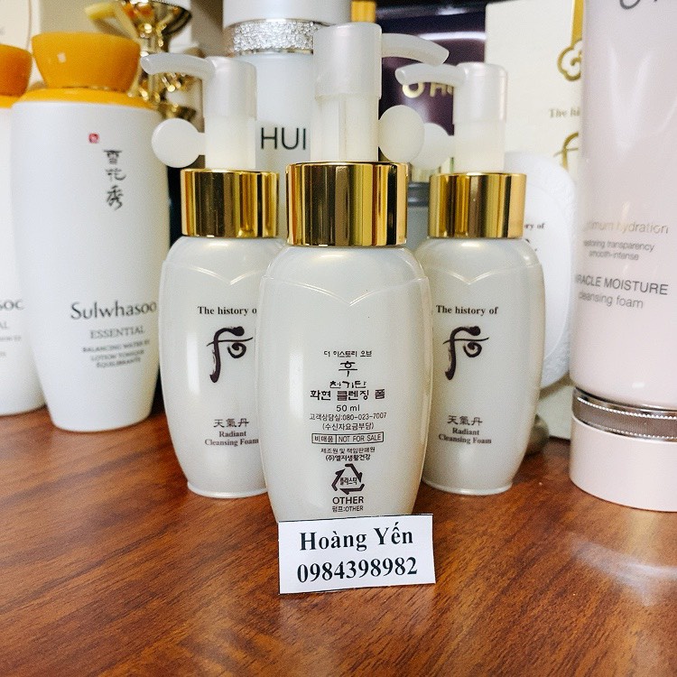[DATE 2025]Sữa rửa mặt tái sinh da Whoo Cheongidan Radiant Cleansing Foam set 200ml HOẶC 50ml (KHÁCH CHỌN)