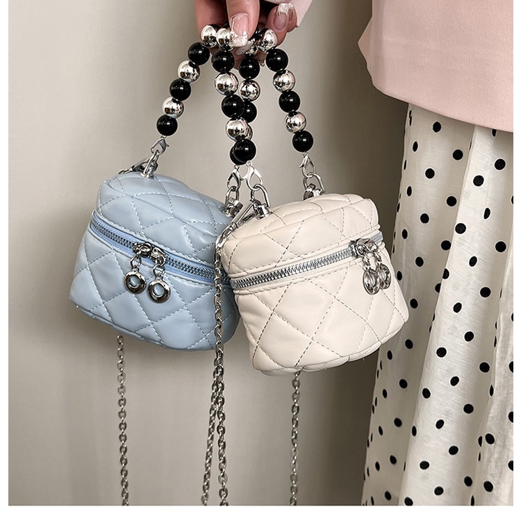 Túi đeo chéo quai xỏ hạt mini thời trang 2022 xinh xắn cho nữ