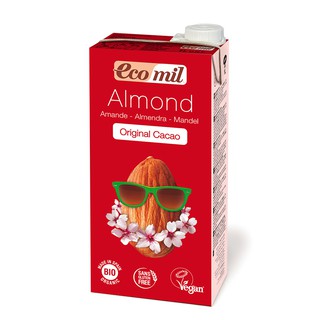 Sữa hạnh nhân cacao hữu cơ Ecomil 1L