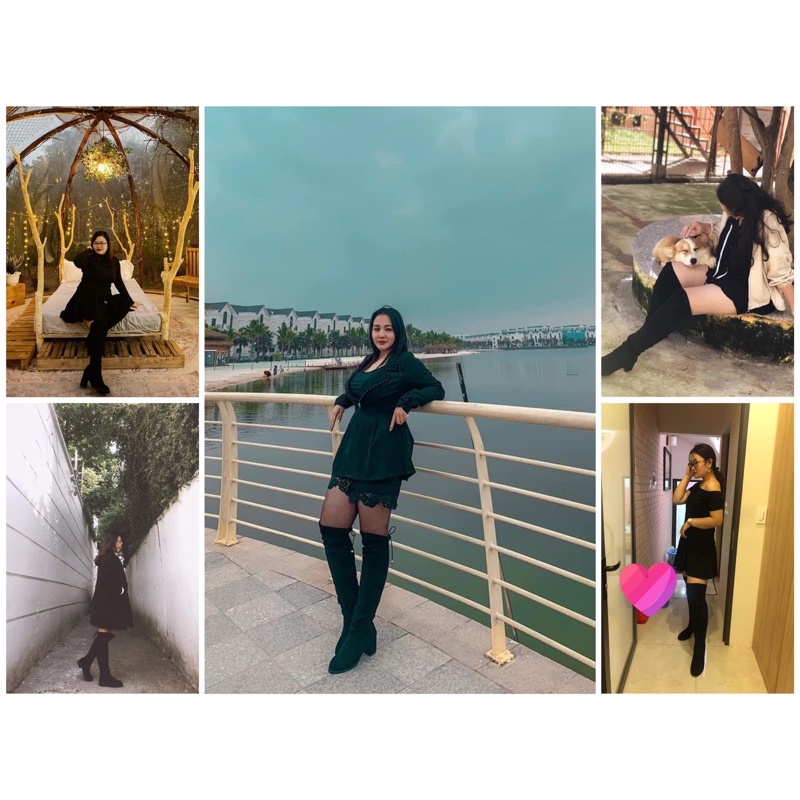 📍Sẵn📍 BOOTS ĐÙI DA LỘN CÓ BIGSIZE SIZE TỪ 35-44 BOOTS NỮ GIÁ RẺ