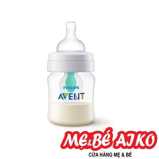 Bình sữa nhựa không có BPA Philips Avent 125ml đơn/đôi - kèm van giữ sữa (SCF810/14)