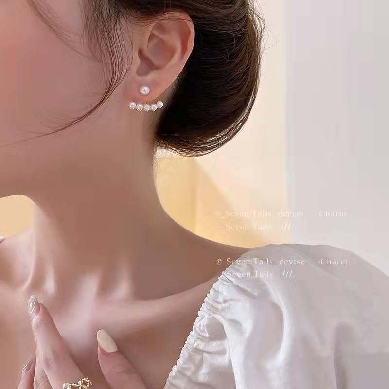 Khuyên Tai Ngọc Trai Nhân Tạo Đơn Giản Tiểu Thư Xu Hướng Thời Trang Mới Phụ Kiện Tóc Nữ