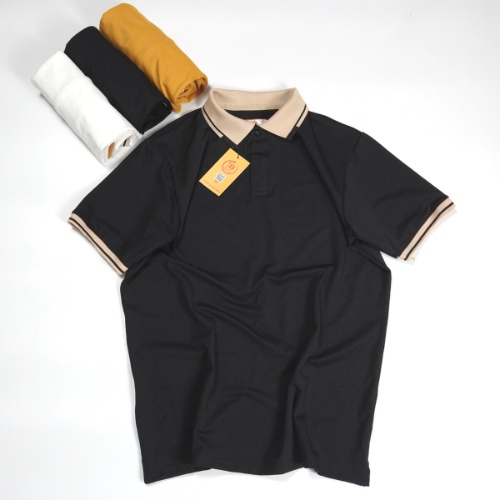 Polo nam đen trắng vàng