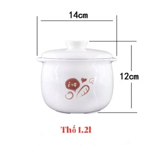 Thố hầm cách thuỷ Bear 0.5l