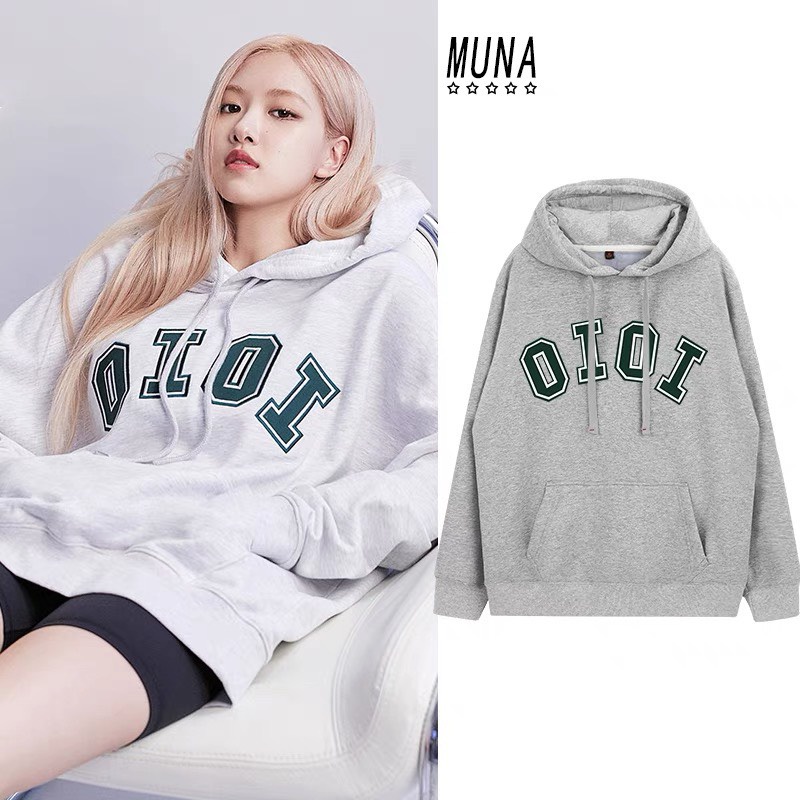 Hoodie Form Rộng Nam Nữ Unisex, Áo Ấm Nỉ Bông Phong Cách Hàn Quốc Blackpink