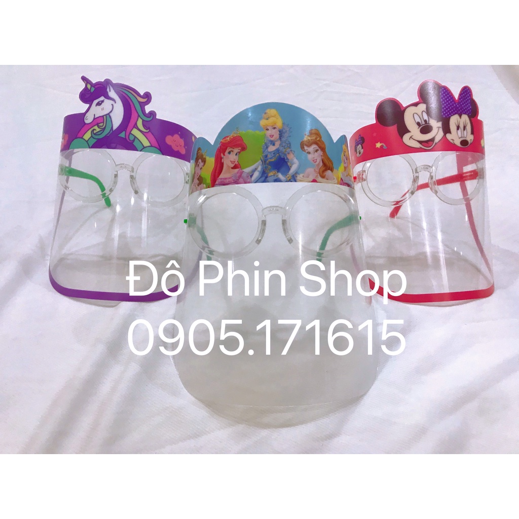Kính kiếng chắn giọt bắn cho bé, hình in sắc sảo, màu sắc dễ thương, phù hợp trẻ từ 3 tuổi trở lên