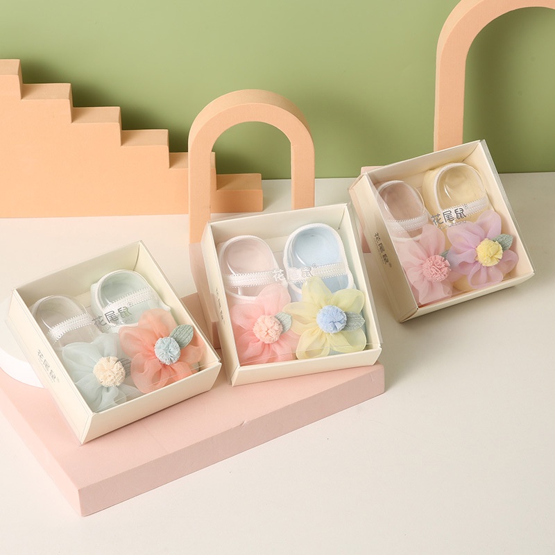 Set 2 Đôi Tất Ren Màu Trơn Dễ Thương Cho Bé Gái