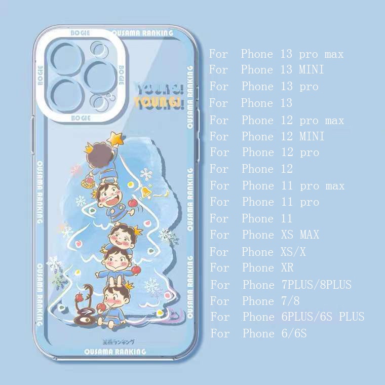 Ốp Điện Thoại TPU Silicon Mềm Trong Suốt In Hình Dễ Thương Cho iPhone 13 12 Mini 11 Pro X XR XS Max SE 2020 6 6S 7 8 Plus