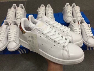 ( Ảnh thật ) Sneaker Stan Smith gót hoa đỏ
