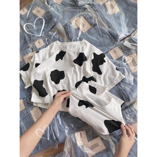 Áo croptop tay lỡ bò sữa