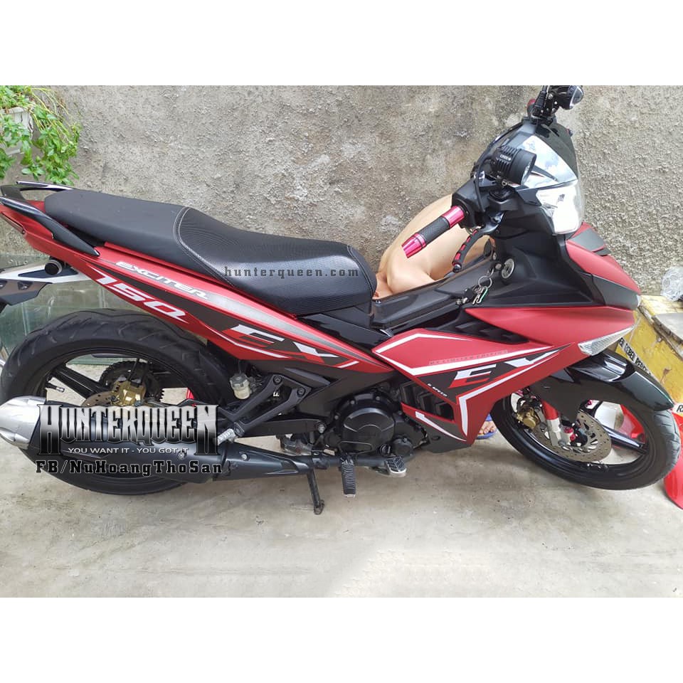 Tem rời Exciter 150. Xe đỏ nhám. Thay đổi màu sắc và chi tiết theo yêu cầu. Sắc nét, bền màu