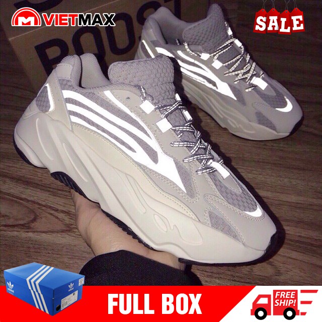 [FULL BOX] Giày Thể Thao YEEZY 700 Trắng Phản Quang Nam Nữ Kèm Hộp