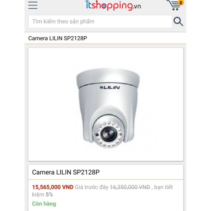 Camera bán cầu LILIN SP2128P, quay quét 360, zoom quang tele 12X, có đèn hồng ngoại xem đêm.