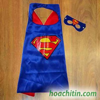 Áo Choàng Mặt Nạ Super Man Siêu Nhân