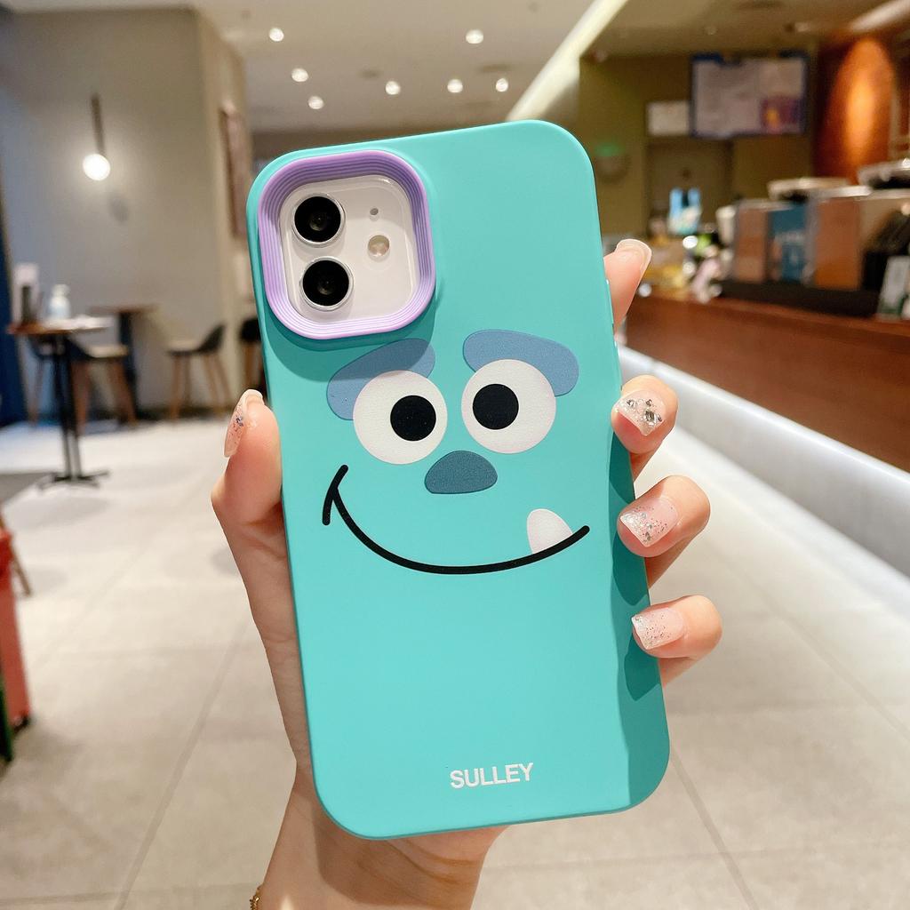 Ốp Điện Thoại Viền Cong in Hình Quái Vật Haiy 3 Trong 1 Cho IPhone 13Promax 12 11 7Plus X Xs Max XR 8 7