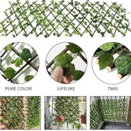 Hàng Rào Gỗ Lá Nhân Tạo Nhập Khẩu Trang Trí Nhà Cửa-Giàn Lá Xanh