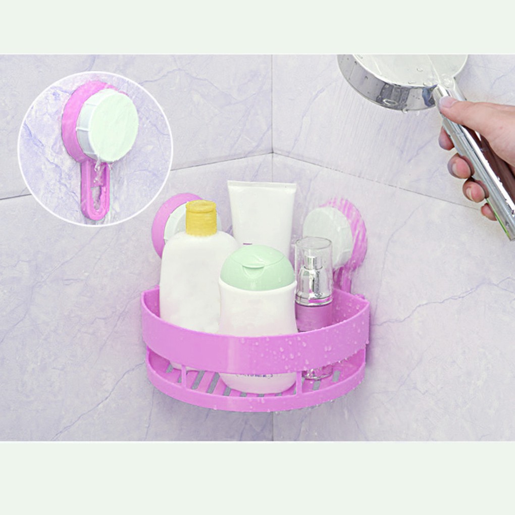 Kệ Đựng Đồ, Treo Tường Có Nút Hít Treo Bằng Cao Su Bám Vào Bề Mặt Tường Dùng Đựng Dụng Cụ Nhà Tắm