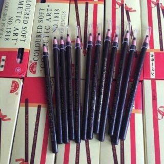 Lố 12 cây chì kẻ mày xé màu nâu và đen