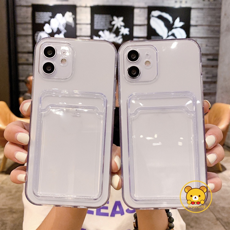 Ốp Điện Thoại Trong Suốt Dạng Ví Cho LG V50 V50S VELVET Nokia C10
