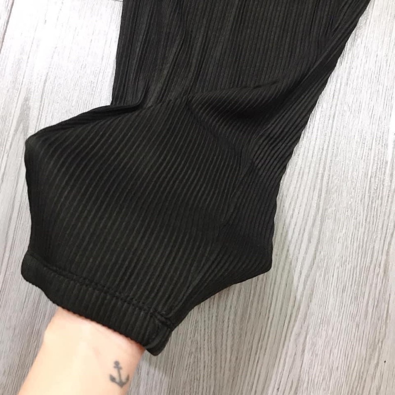 QUẦN BAGGY TĂM NHŨN ỐNG ĐỨNG siêu thích  ẢNH THẬT SP