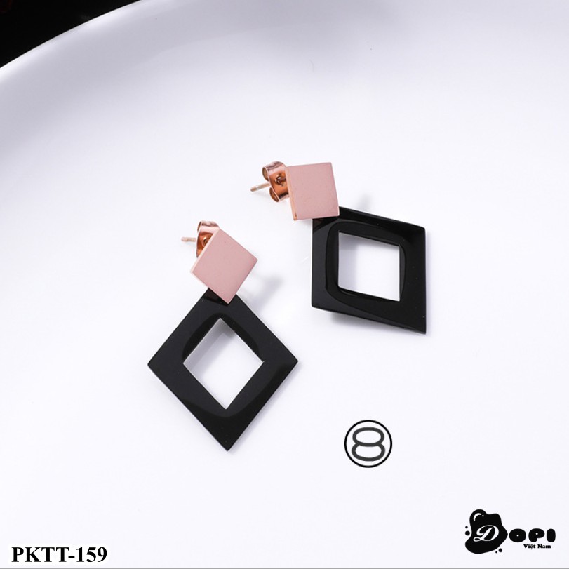 Bông tai hình học cá tính